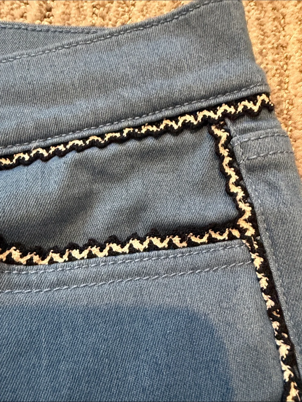 Tory Burch Jeans with Contrast Stitching - Picture 3 of 5
